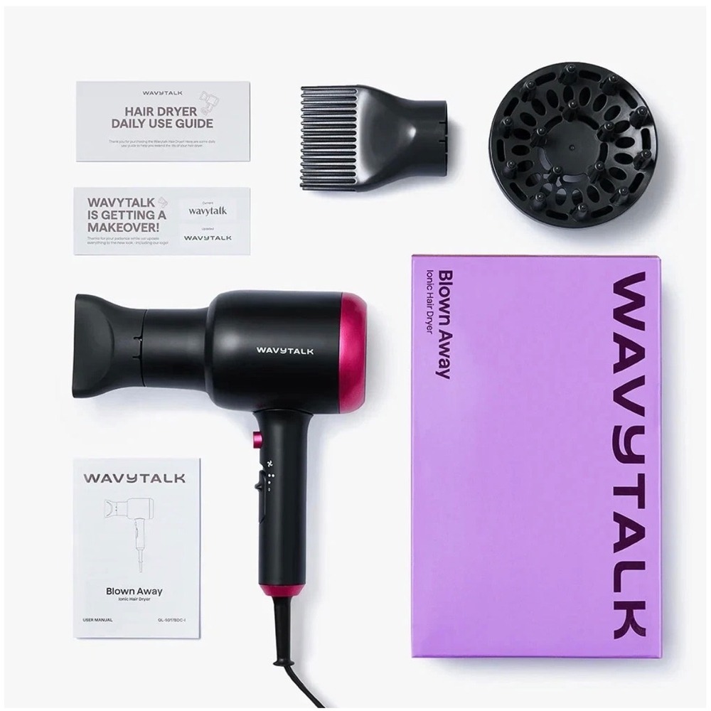 Wavytalk Blown Away Ionic Hair Dryer Professional Styling Tool Black New - Picture 2 of 8